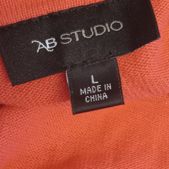 AB Studio 100% cotton Barbie Pink full button v neck cardigan Barbiecore sz L - Picture 4 of 5